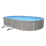 Blue Wave 18x33' Belize 52" Oval Steel Wall Above Ground Pool w/ 6-in Top Rail