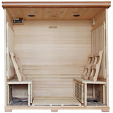 HeatWave Great Bear 6-Person Cedar Infrared Sauna w/ 10 Carbon Heaters