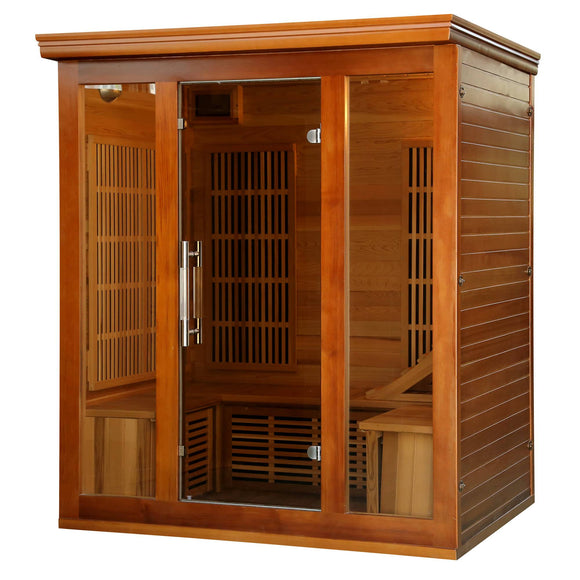 HeatWave Cedar Elite 3-4 Person Premium Sauna with  9 Carbon Heaters