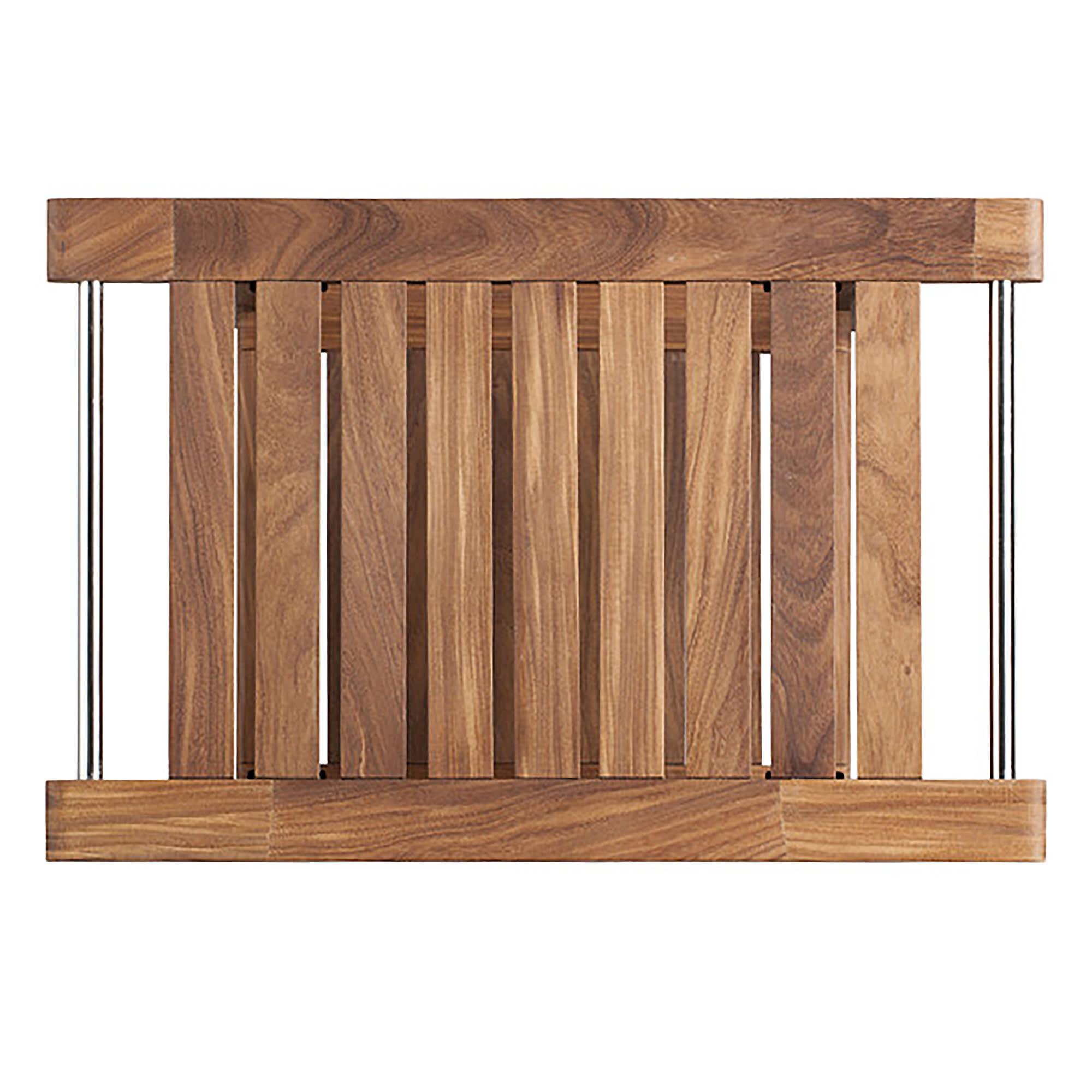 HeatWave Teak Shower & Sauna Bench with Storage